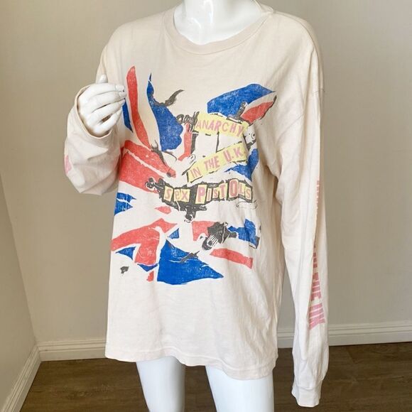 Daydreamer Sex Pistols Anarchy in the UK Long Sleeve Oversize Tee - Picture 6 of 10